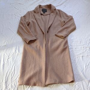 Christian Siriano Wool Camel Coat